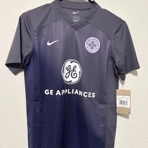 Nike Racing Louisville FC Nike Jersey USL Youth Large Soccer Blue Soccer NWT